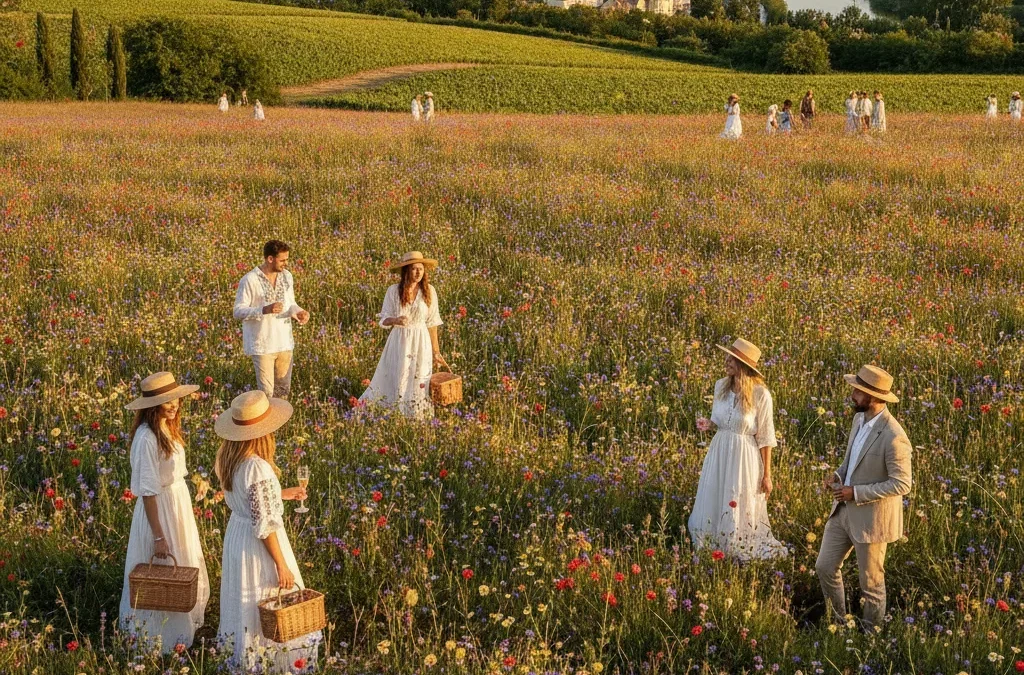 Mariage bohème champêtre Loire | Photos naturelles & lumineuses