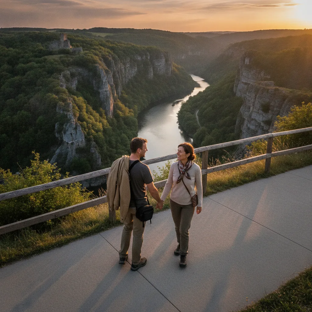 séance photo couple Gorges de la Loire